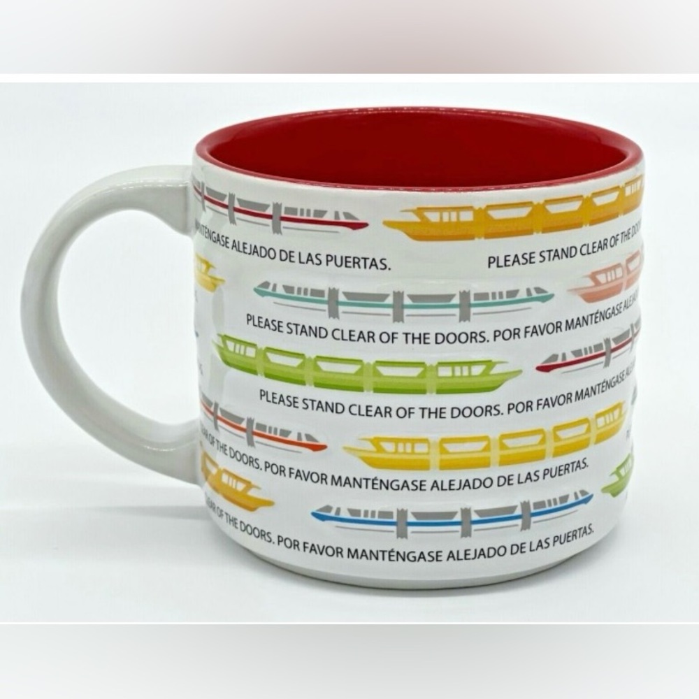 Nwot Disney Parks Monorail Please Stand Clear of the Doors Coffee Mug
